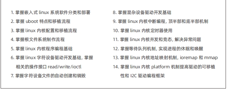 达内C++物联网培训课程大纲